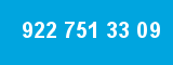922 751 33 09 922 751 33 09